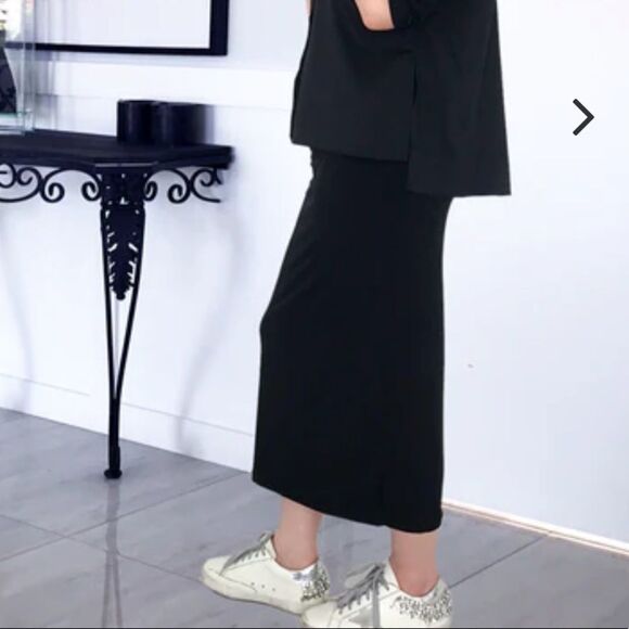 Black Pants The Tube Long skirt US size Small NWT - Picture 2 of 13